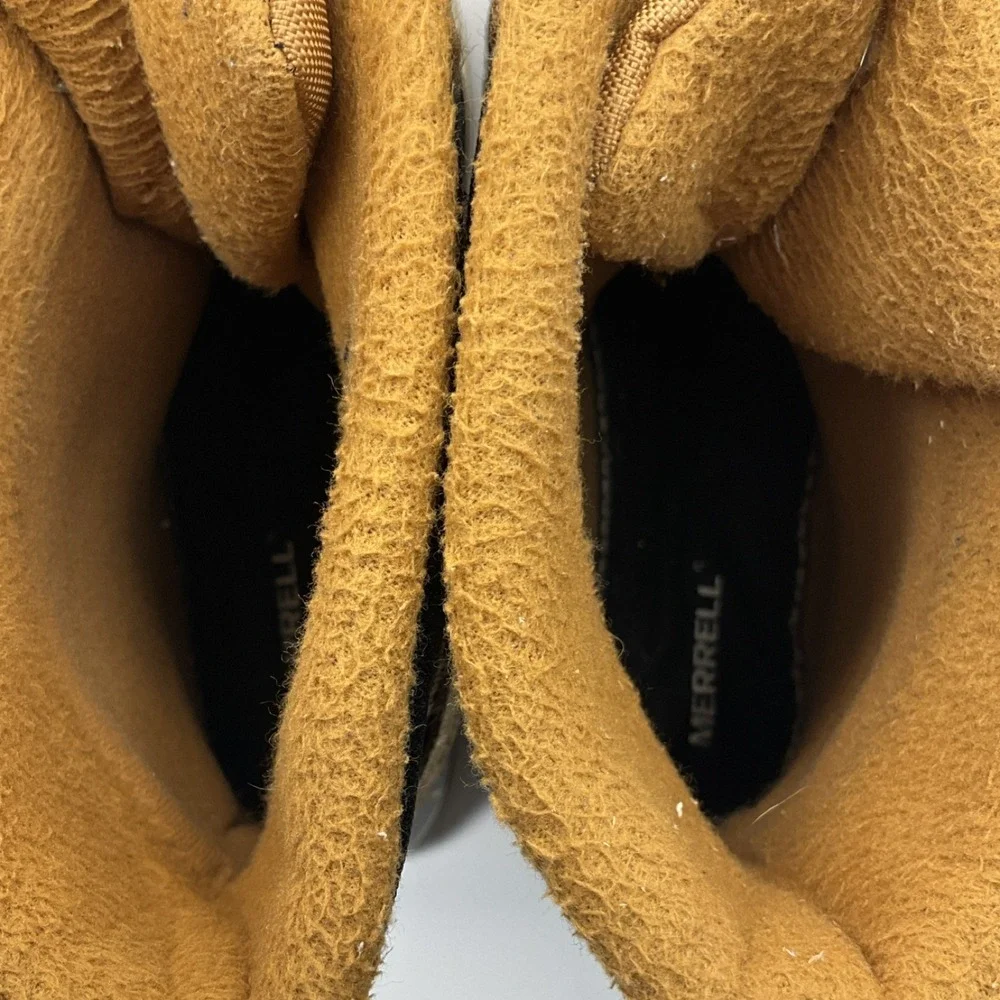 Merrell Snow Bank 2.0 WTRPF Waterproof Boots Black Tan Boys US 6M MY56187